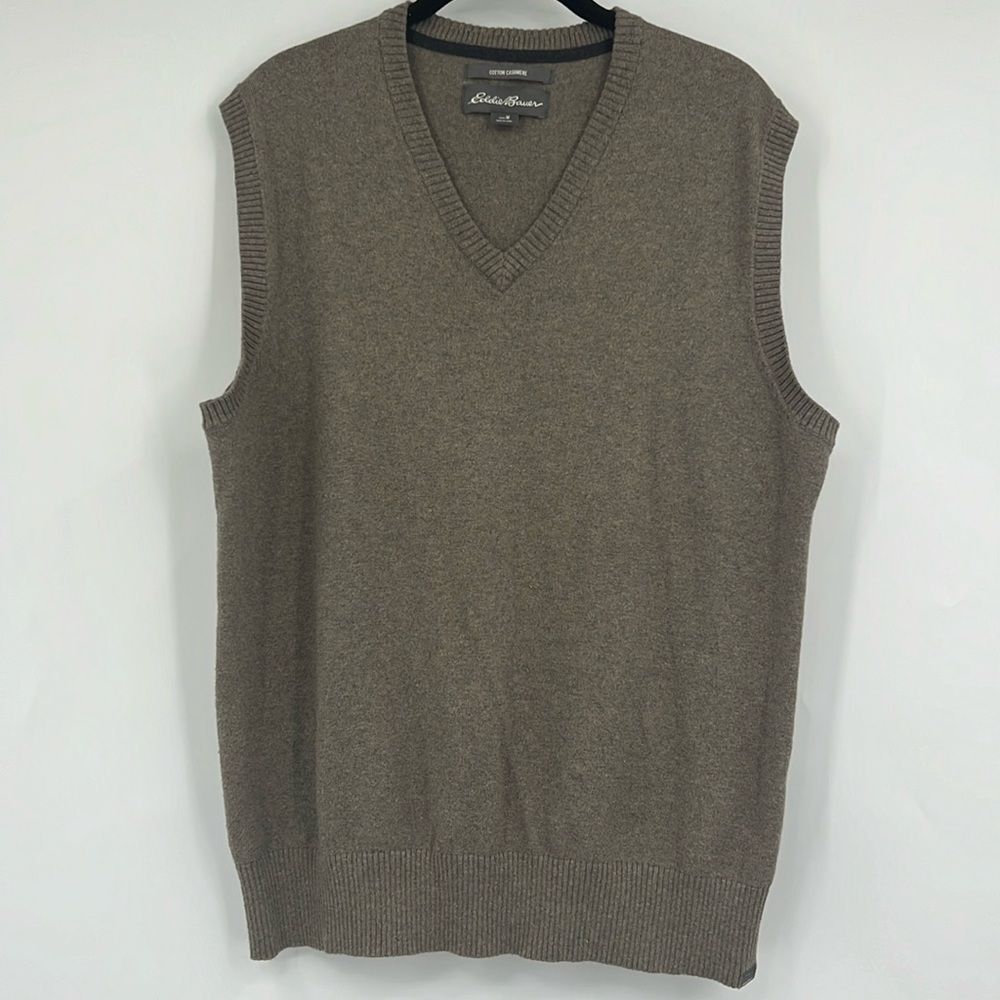 Eddie Bauer Cotton Cashmere Sweater Vest